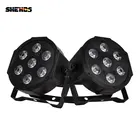Лидер продаж, плоский светодиодный светильник SHEHDS 7x18 Вт7x12 Вт RGBWA + UVRGBW для семейной вечеринки, дня рождения, театра, свадьбы, сценического освещения