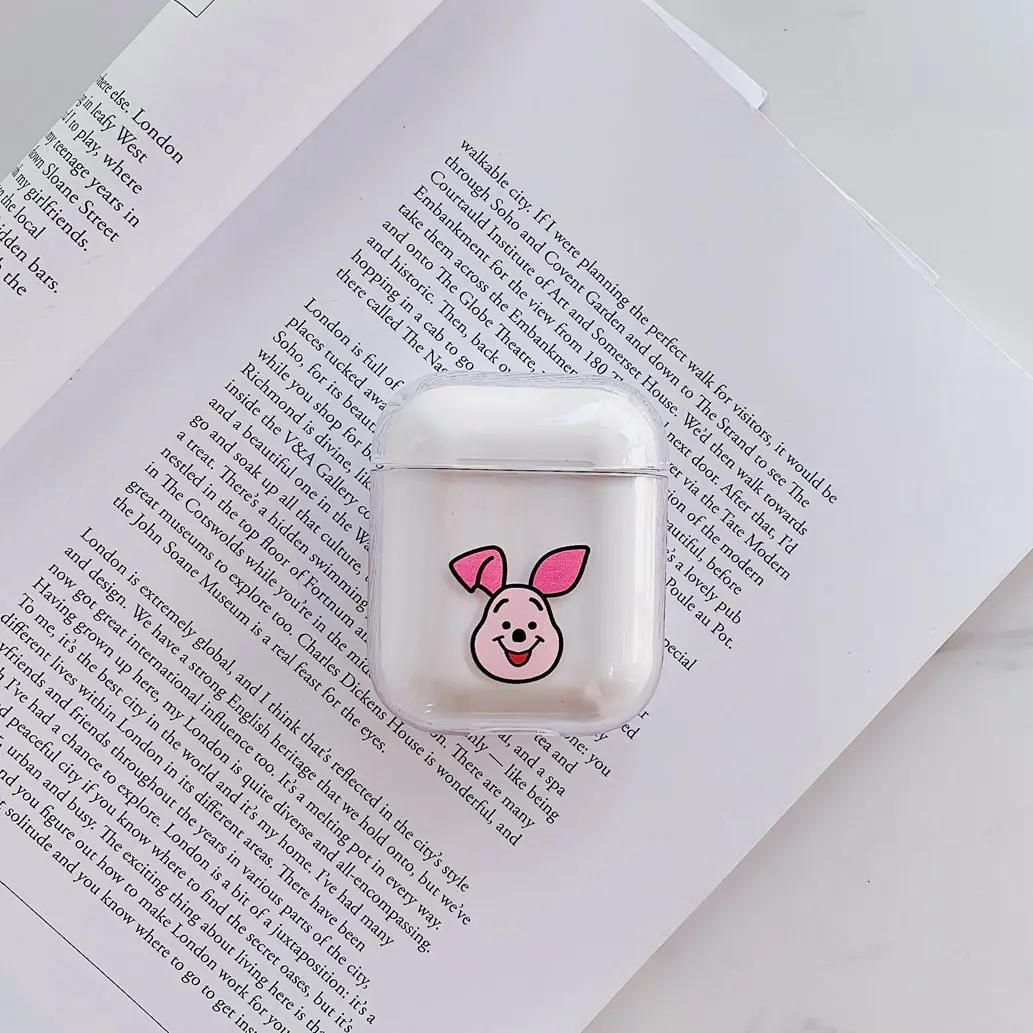 A16 Чехол для Apple AirPods с рисунком из мультфильма, прозрачный жесткий защитный чехол, беспроводной чехол для наушников, милый чехол для Airpods 2, прозрачный чехол, fundas - Цвет: A16