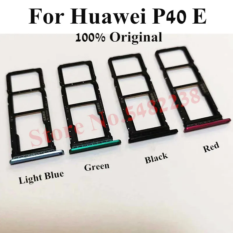 

10pcs Original SIM Tray Card Slot Holder For Huawei P40 E SD/SIM Reader Card Adapter Socket SIM Case cover