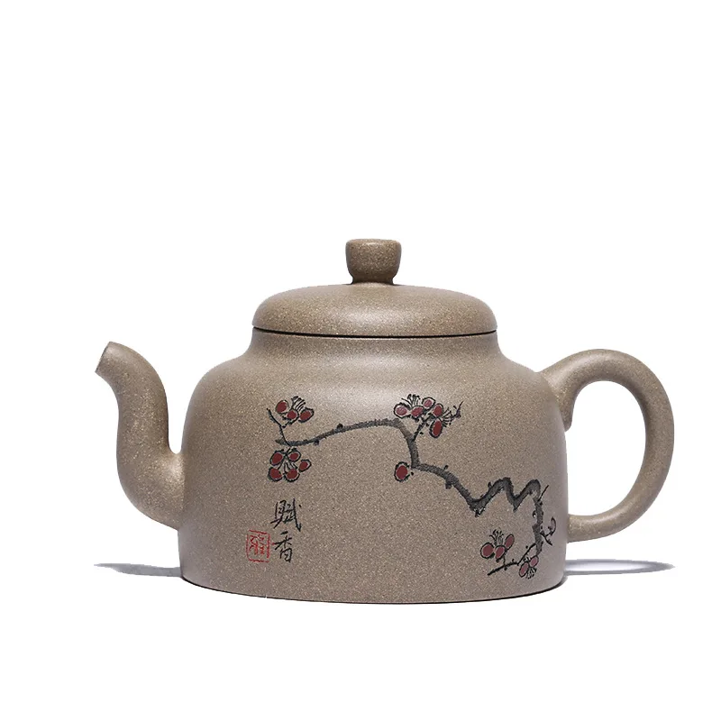 

Yixing purple clay teapot tea set original ore section mud well fence pot all handmade purple clay pot