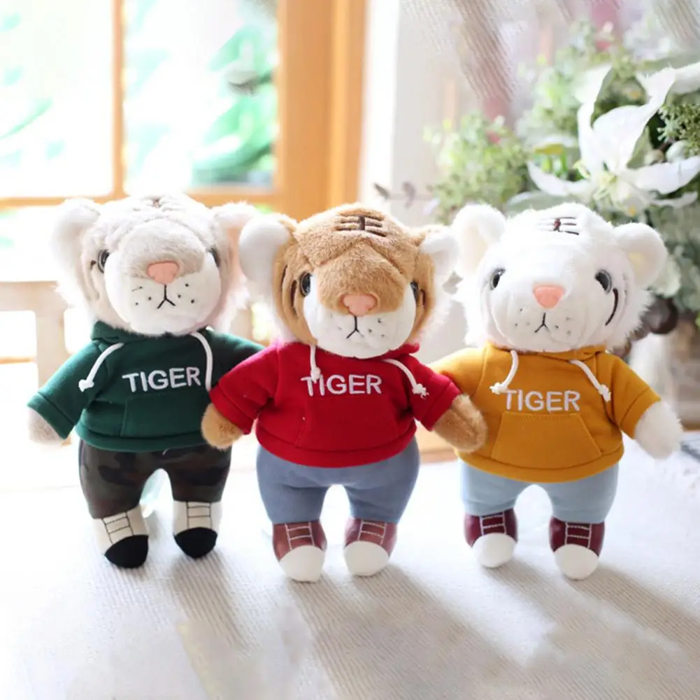 Плюшевая игрушка тигр удобная пригодная для носки с принтом плюшевая | Игрушки и