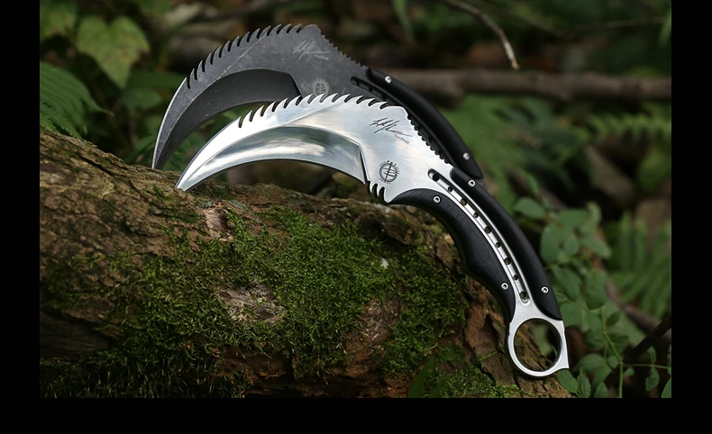 Фиксированный нож Karambit 9cr18mov лезвие сталь+ G10 Ручка Открытый Отдых тактические охотничьи ножи утилита выживания EDC ручной инструмент