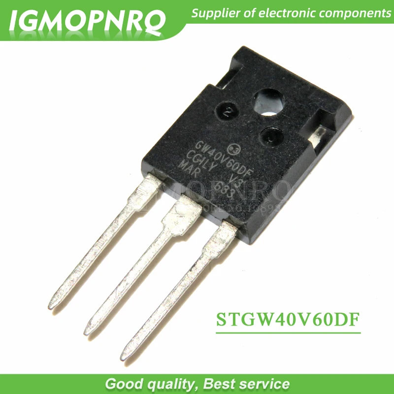 Бесплатная доставка 10 шт./лот STGW40V60DF TO 247 IGBT 600 в 40 А новый оригинальный|igbt 600v| |
