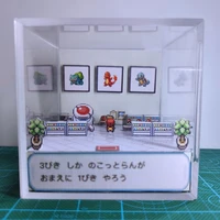 gba pokemon fire red leaf green diy samuel oak charmander game scene paper mold figures gift gift box hobby collection
