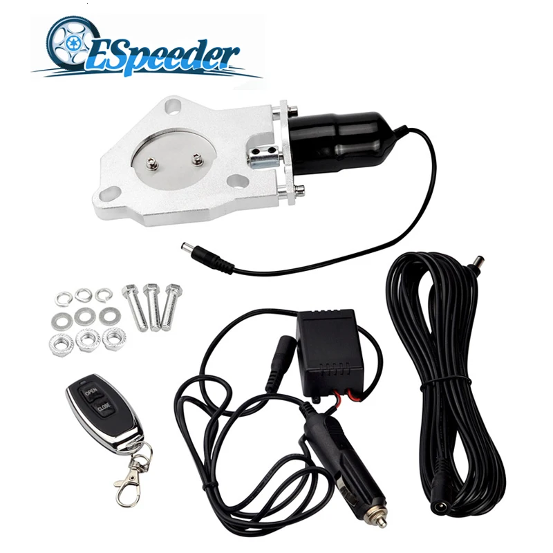 ESPEEDER 2 25 дюймов из нержавеющей стали Заголовки Электрический Выпускной вырез Vavle