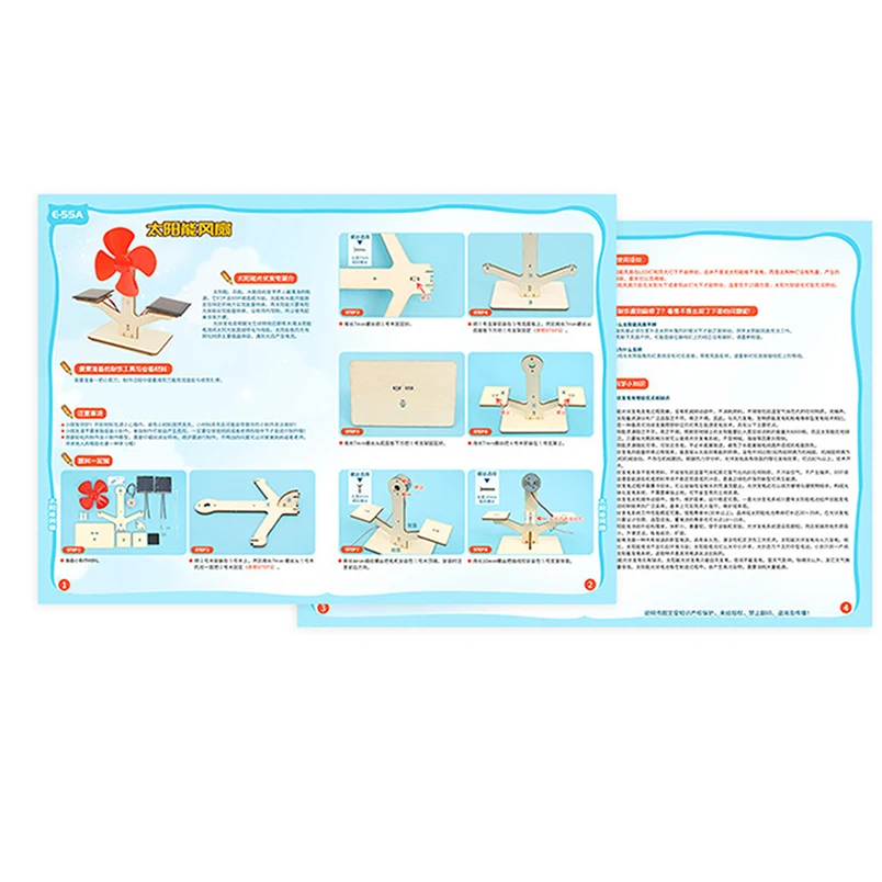 3D головоломка DIY на солнечных батареях деревянная маленькая ветряная мельница