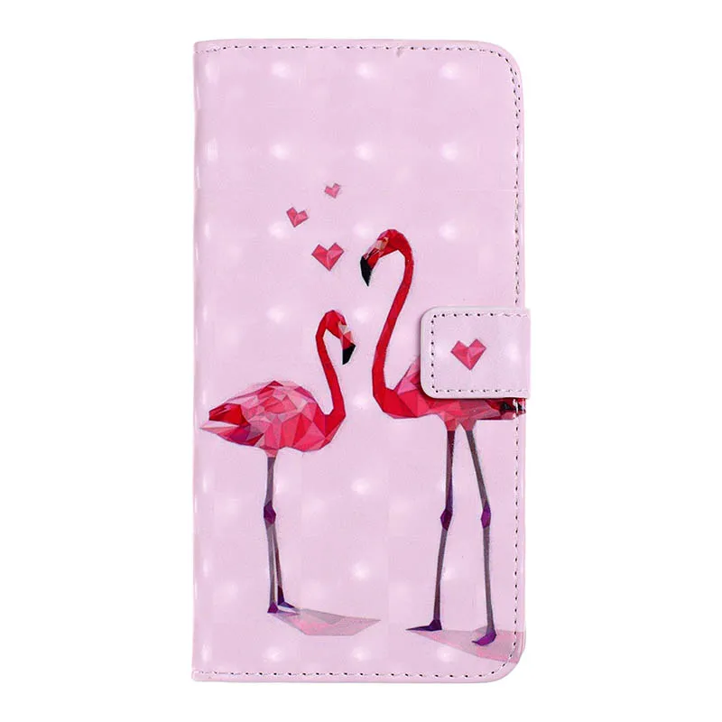 Flamingo Coque флип чехол для телефона из искусственной кожи для samsung Galaxy S10 S10e S9 S8 плюс S7 S6 край S5 A10 A20 A30 A40 A50 A70 M10 M20 M30 крышка - Цвет: Flamingo