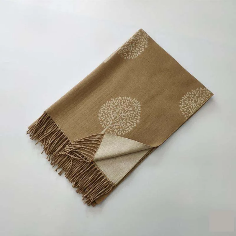 

Осенне-зимний Новый универсальный шарф из искусственного кашемира женский шейный платок плотная теплая длинная шаль женский платок двойно...