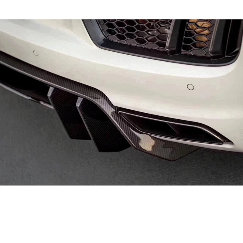 Задний диффузор из углеродного волокна для Audi R8 2016 2019 задний низкий спойлер V8 V10
