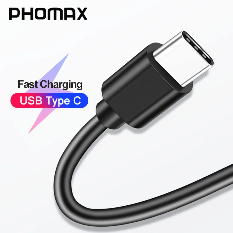 Кабель для передачи данных PHOMAX usb c 2 А ПВХ Тип кабель быстрой зарядки HUAWEI P20 30pro SUMSUNG