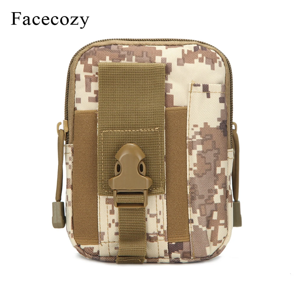 Спортивная тактическая сумка Facecozy поясная в стиле милитари для походов