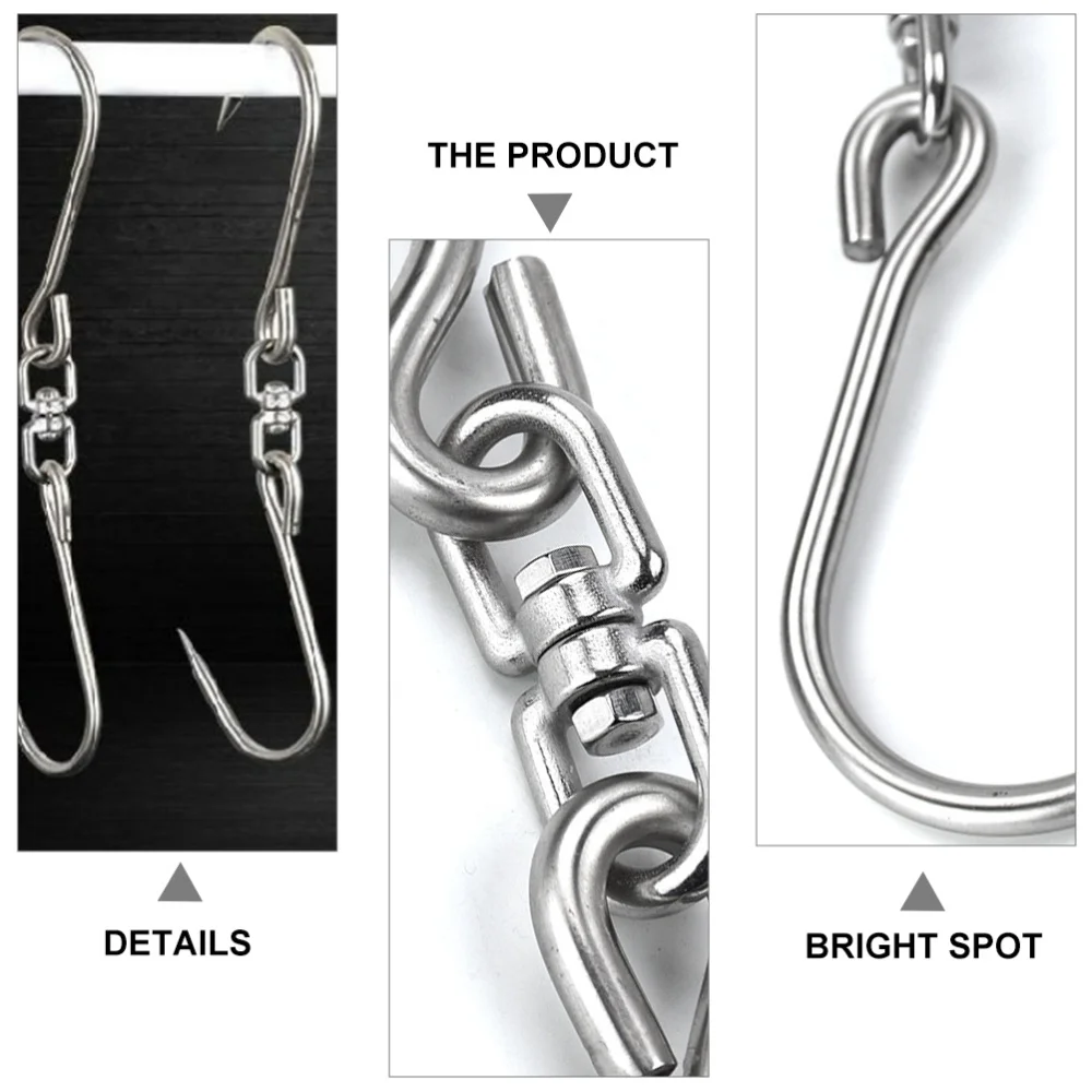 

1pc Multipurpose Meat Hook Practical Home Pork Hook Rotatable S-shaped Hook