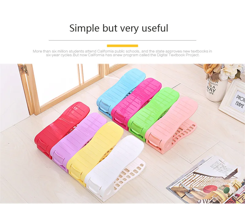 Двойной держатель для шкафа органайзер с 4 регулируемыми отделениями обуви | Дом