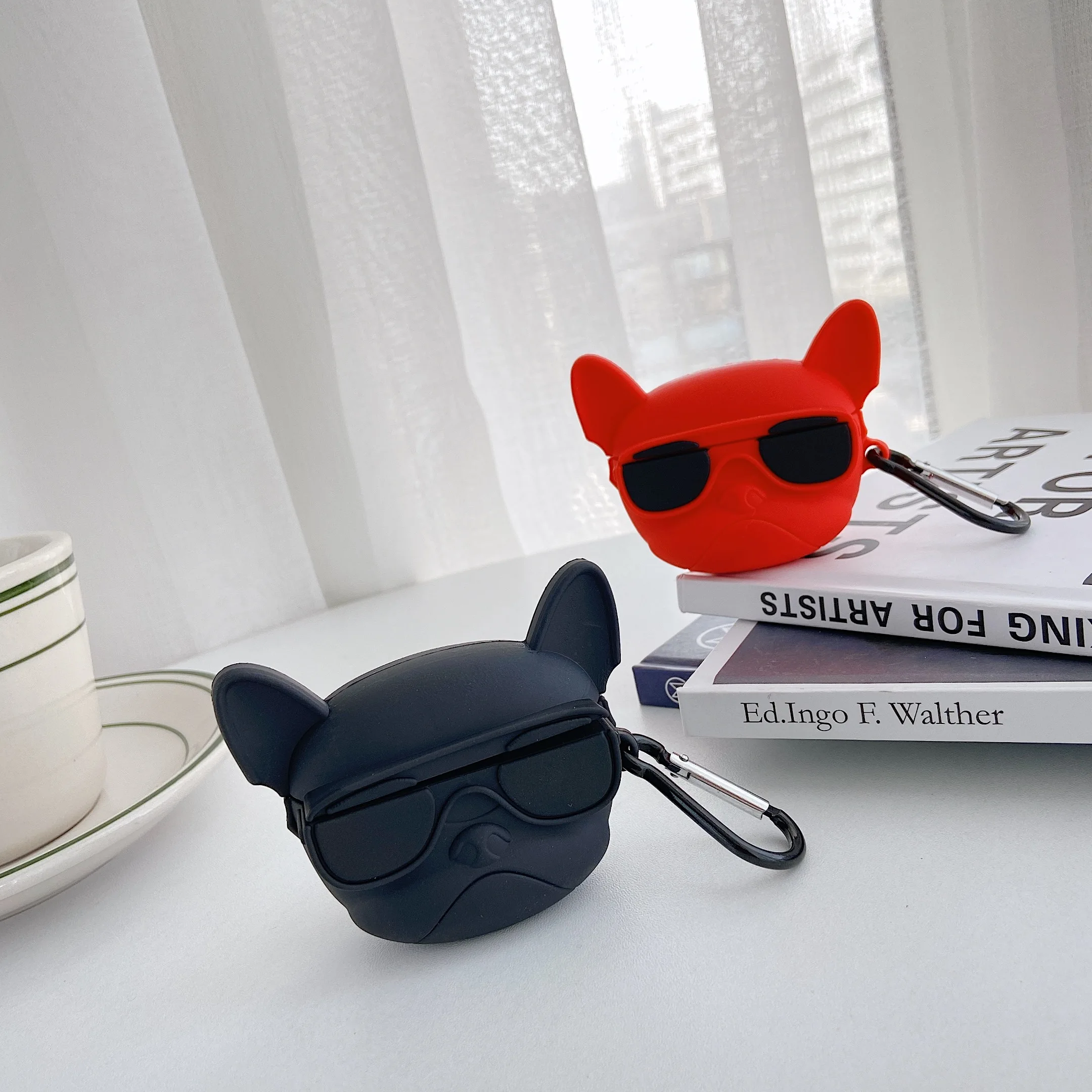 3D роскошный чехол для AirPods 3 модный Симпатичный черный Apple Airpods pro защитный