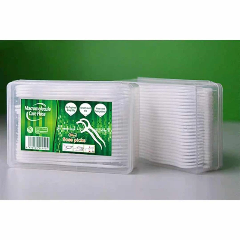

50pcs Dental Floss Flosser Picks Teeth Toothpicks Stick Tooth Clean Oral Care 7.5cm Dental Cleaning Toothpicks Floss Picks