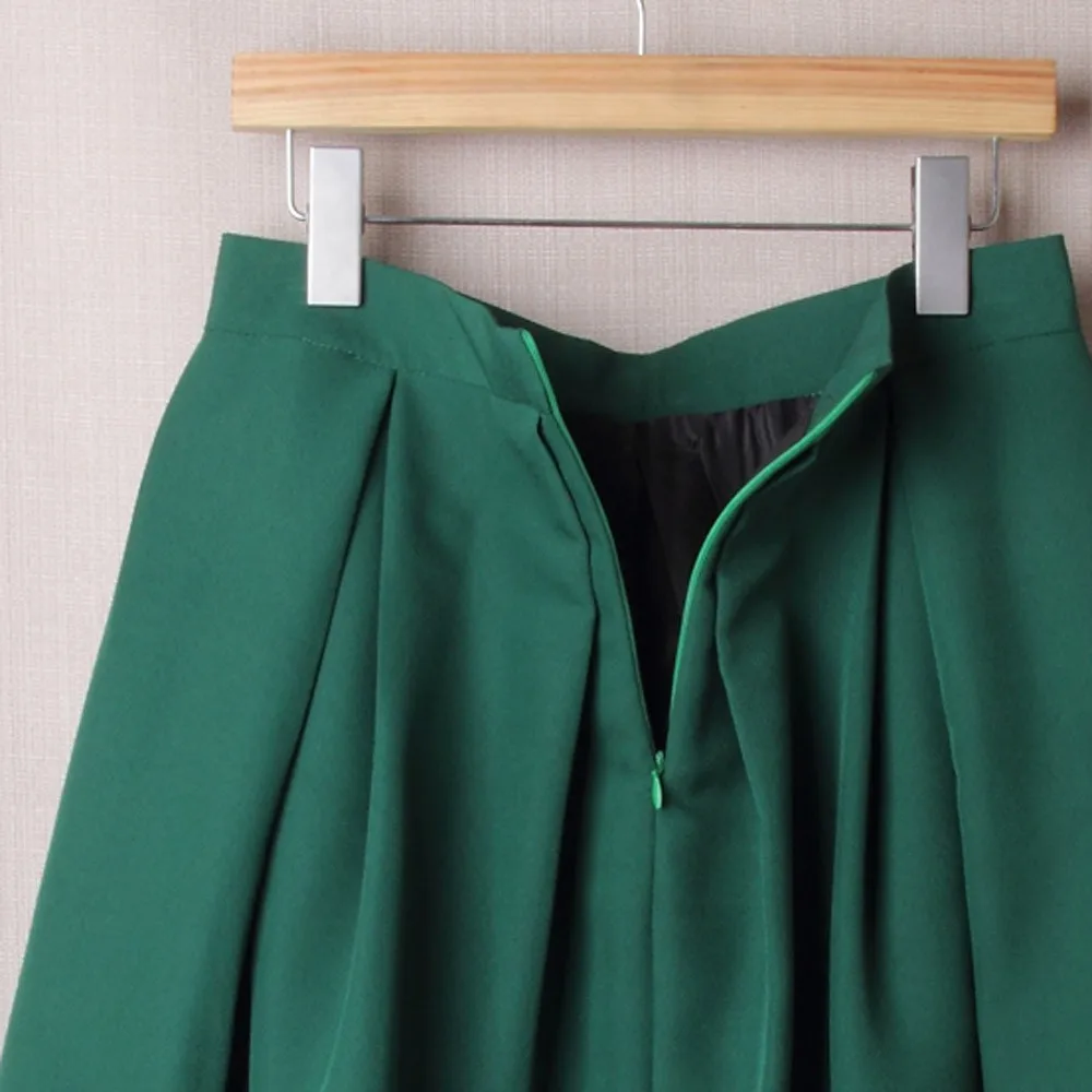 

Feitong Women High Waist Flared Skirt Pleated Skirt Ball Gown Line Street Skirt Full Midi Skirt New arrival