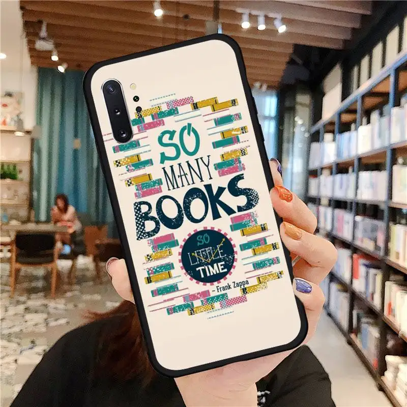 

Books Pile Library Reading Phone Cases For Samsung A50 A51 A71 A20E A20S S10 S20 S21 S30 Plus ultra 5G M11 funda cover