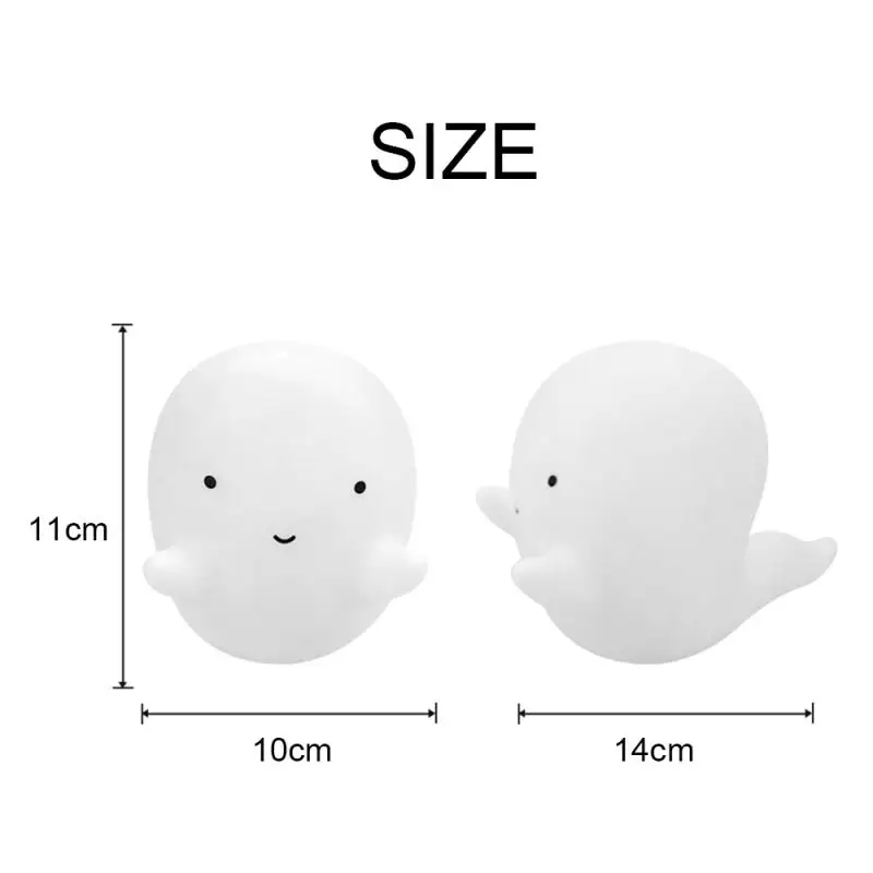 

Halloween cute ghost night light Christmas children's room decoration light vinyl LED night light