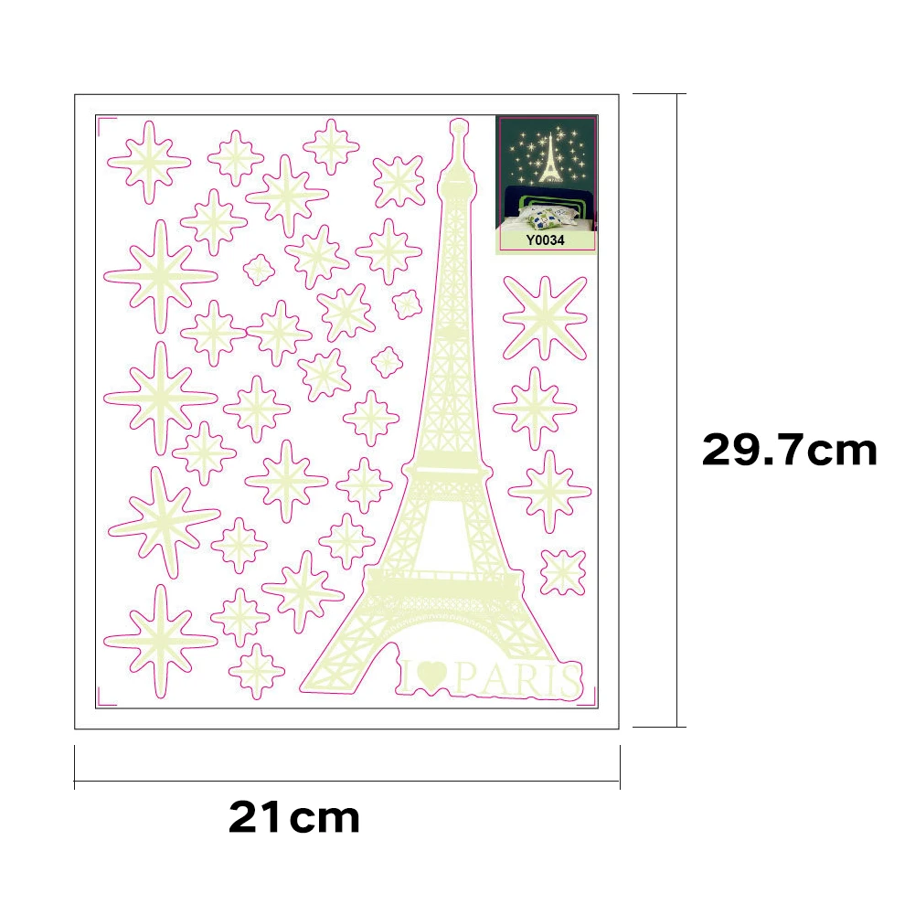 Водонепроницаемая башня DIY флуоресцентная светящаяся домашняя декорация