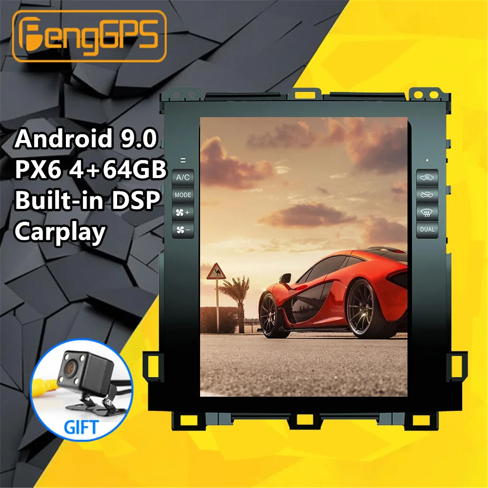Автомагнитола Tesla для Toyota Land Cruiser Prado 120 Lexus GX470 2002 2009 Android мультимедийный плеер с GPS