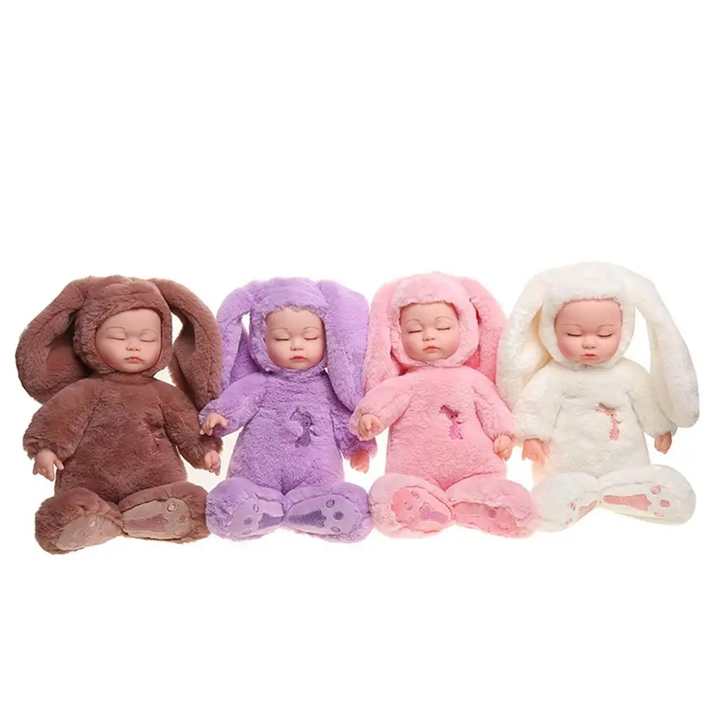 Плюшевая кукла-кролик виниловая имитация куклы сенсорные вокальные пения