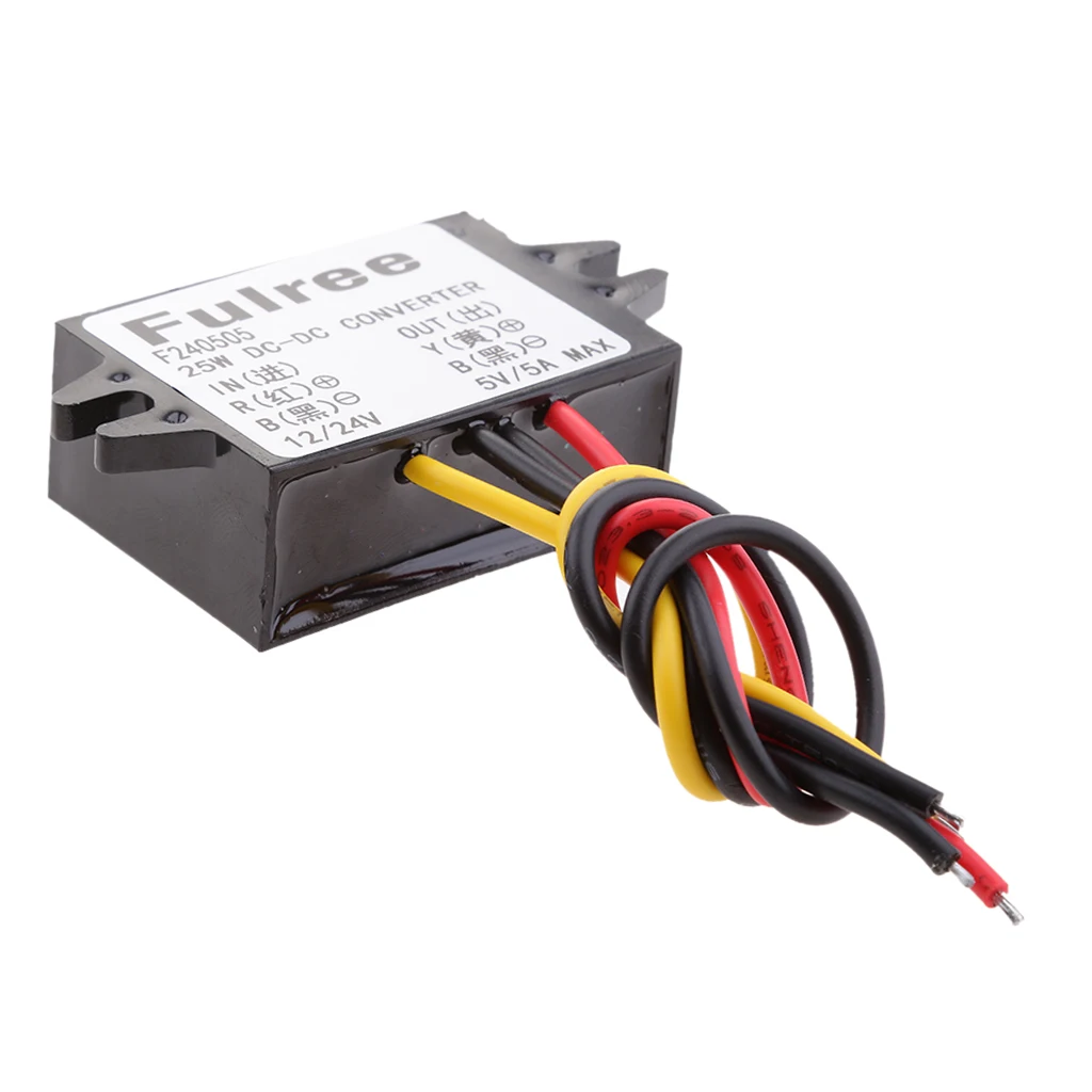 12V 24V 8-36V to 5V 5A 25W DC Converter Step Down Regulator Car LED Power Supply | Автомобили и мотоциклы