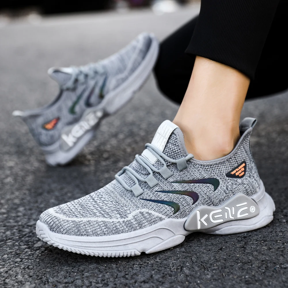 

Light Mesh Men Shoes Comfortable Casual Men's Sneaker Breathable Non-slip Outdoor Walking Shoes