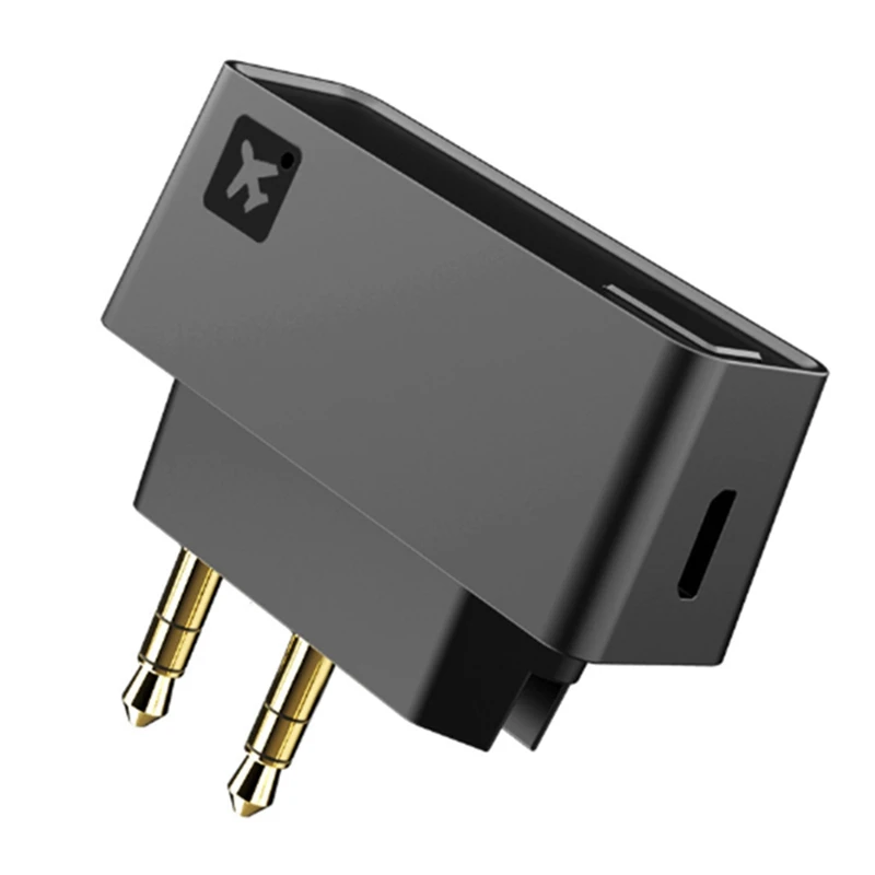 

Bluetooth Adapter BT5.0 Airplane Flight Adapter Wireless Music Receiver Transmitter for PC TV Entertainment System