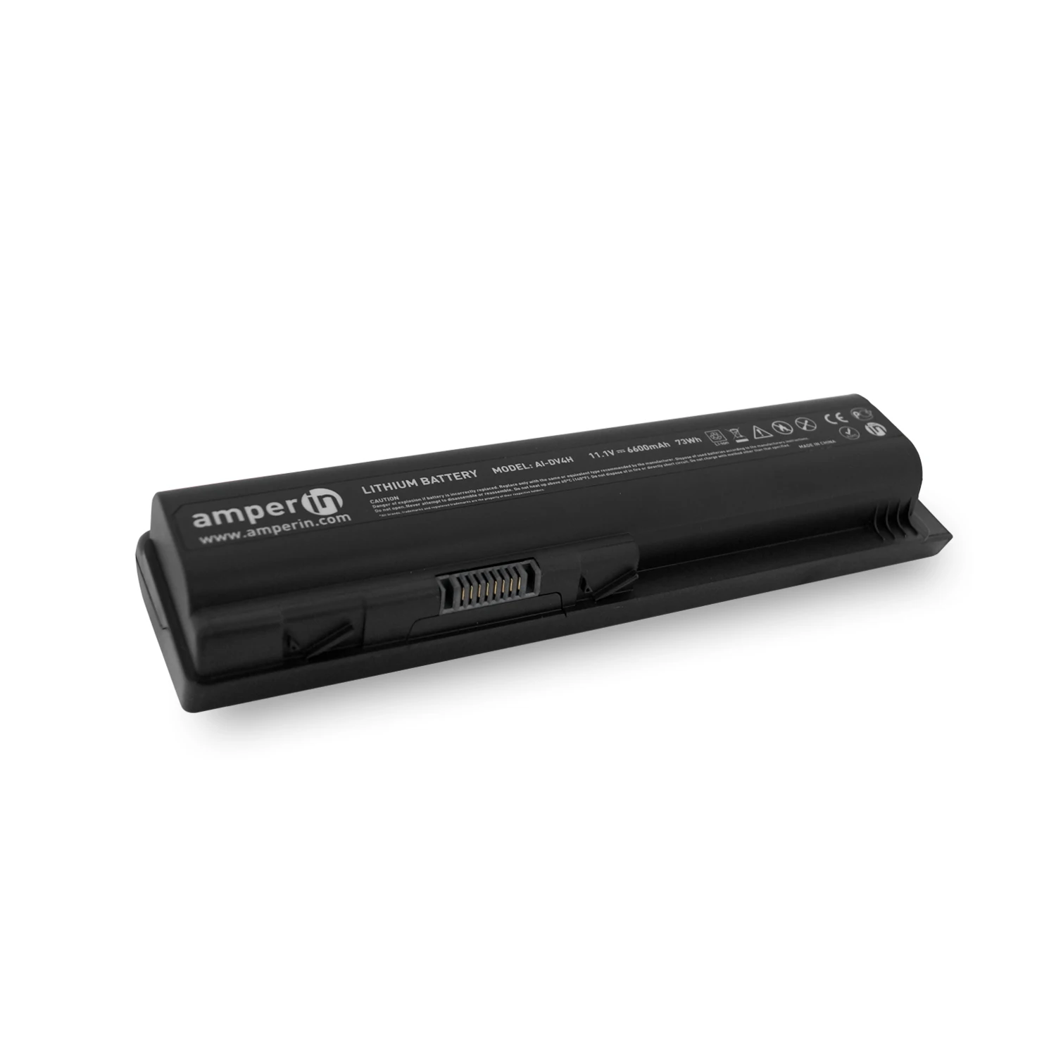 Аккумуляторная батарея Amperin для ноутбука HP CQ60 DV4 11.1V 6600mAh (73Wh) AI DV4H|Аккумуляторы