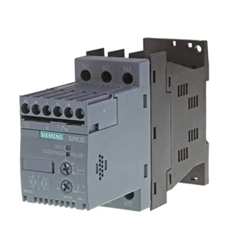 

3RW3017-1BB14 3RW30171BB14 SIRIUS soft starter S00 12.5 A, 5.5 kW/400 V, 40 °C 200-480 V AC, 110-230 V AC/DC Screw terminals