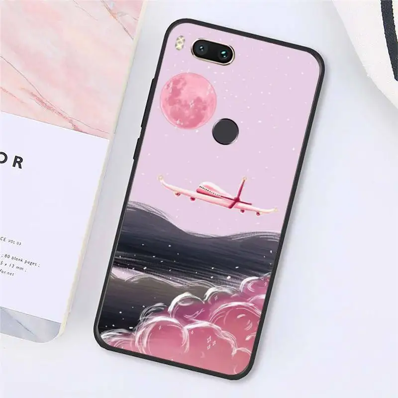 

World Map aircraft Travel Phone Cases For Xiaomi Redmi note 7 8 9 t k30 max3 9 s 10 pro lite Luxury brand shell funda coque