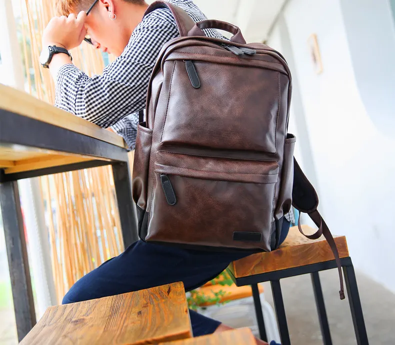 

BB257 Backpack men's backpack college style fashion trend personality college student school bag travel trend bag women