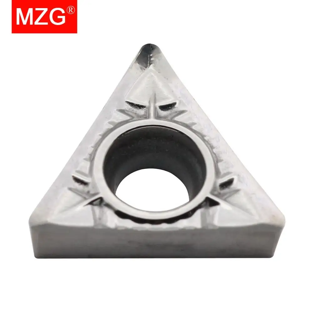 

MZG 10pcs TCGT 0902 02-AL ZK01 CNC Turning Cutter Processing Copper Aluminum Medium Finish Machining Tungsten Carbide Inserts