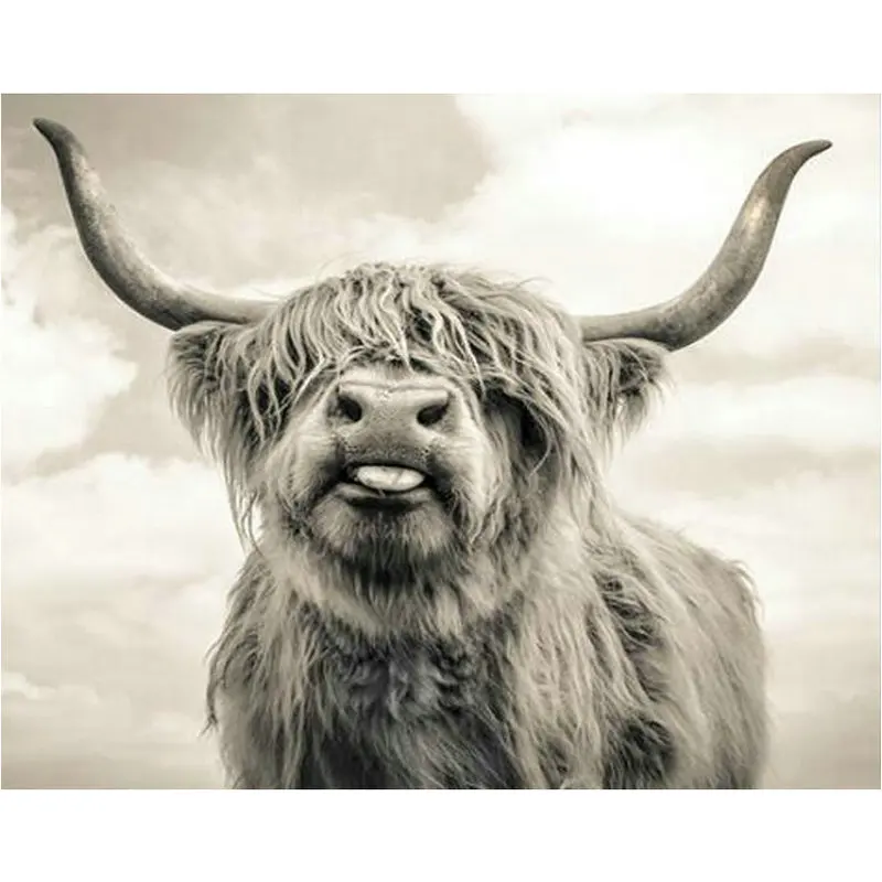 Алмазная живопись с животными яка картины Стразы украшение сделай сам рукоделие