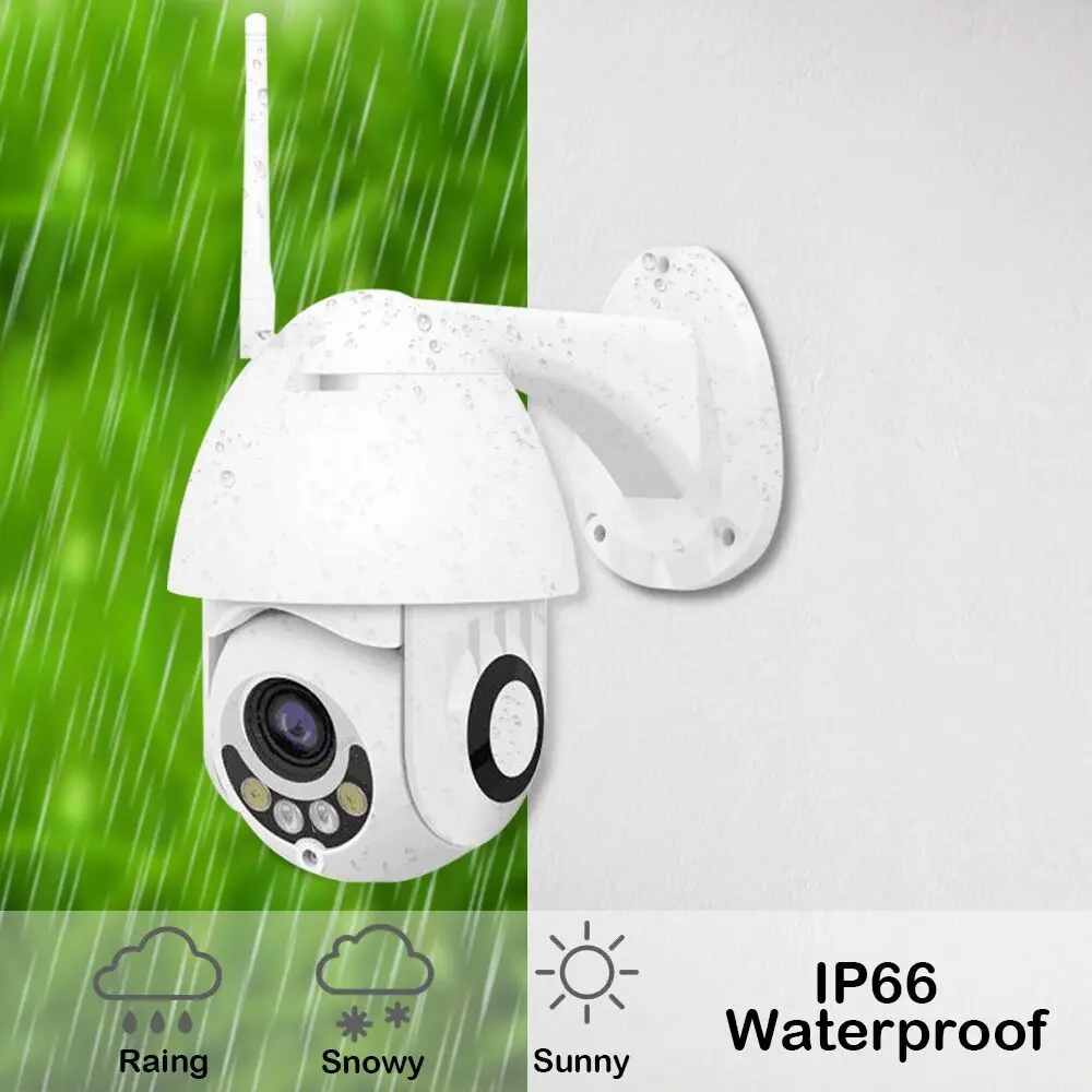 IP-камера купольная водонепроницаемая 2 МП PTZ Wi-Fi Onvif | Безопасность и защита