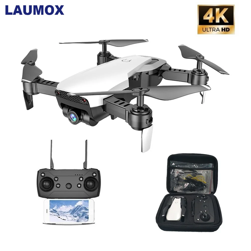 LAUMOX M69G FPV Дрон с камерой 4K HD Дрон широкоугольный WiFi складной селфи Дрон оптический поток RC Квадрокоптер Vs E58 M69 Дрон