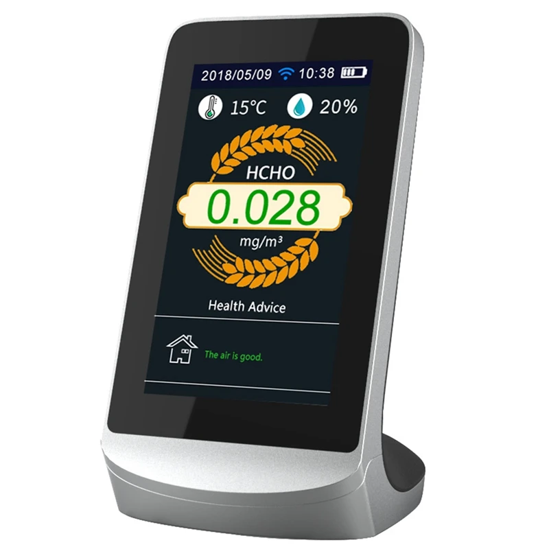 

WIFI Digital LCD Display CO2 Meters TVOC HCHO AQI Carbon Dioxide Detector Gas Analyzer Protable Air Quality Tester