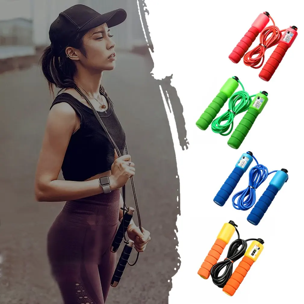 Длина скакалки для взрослых можно отрегулировать автоматический Счетный