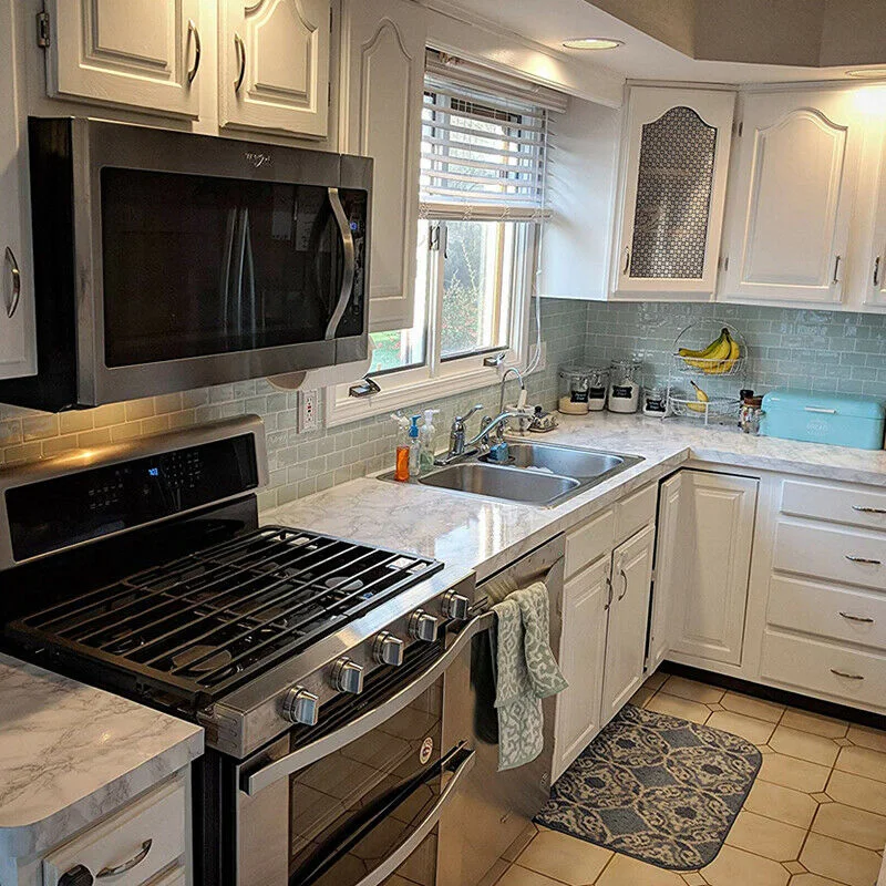 

2 Pcs 3D Wall Stickers Self-Adhesive Kitchen Bathroom Decoration Creative Stereo Glue Wall Stickers Waterproof and Oily Decor