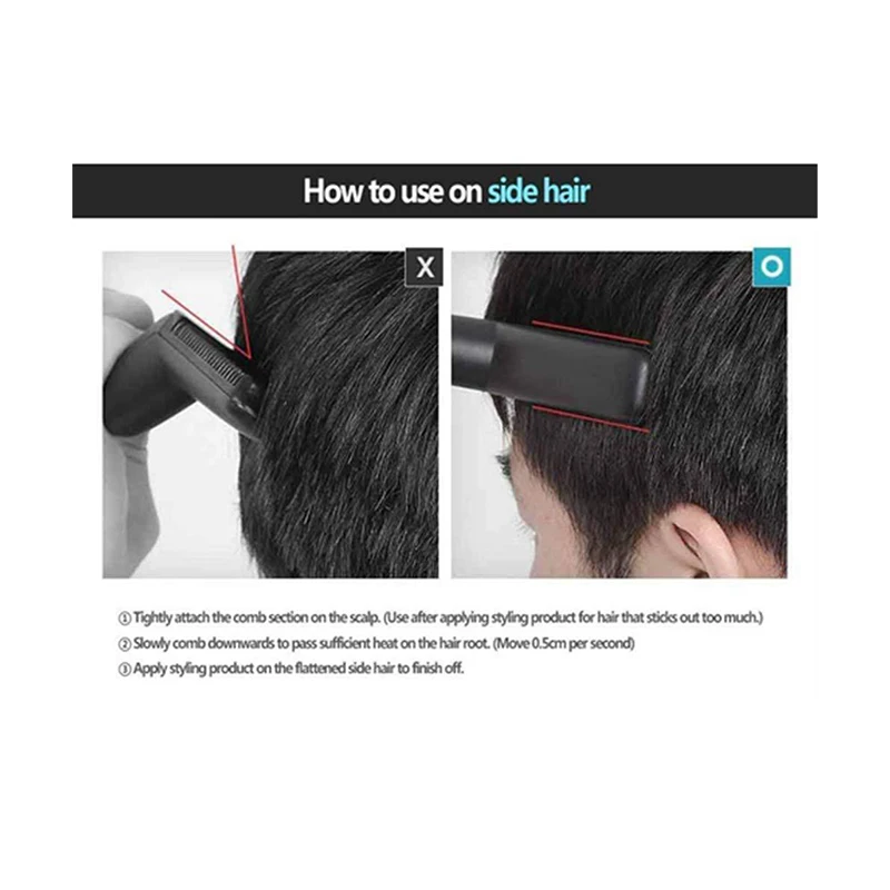 

2019 Updated Beard Straightener Man's Hair Flat Iron Fast Heated Straightening Comb Beard and Hair Show Cap Hair Styler For Male