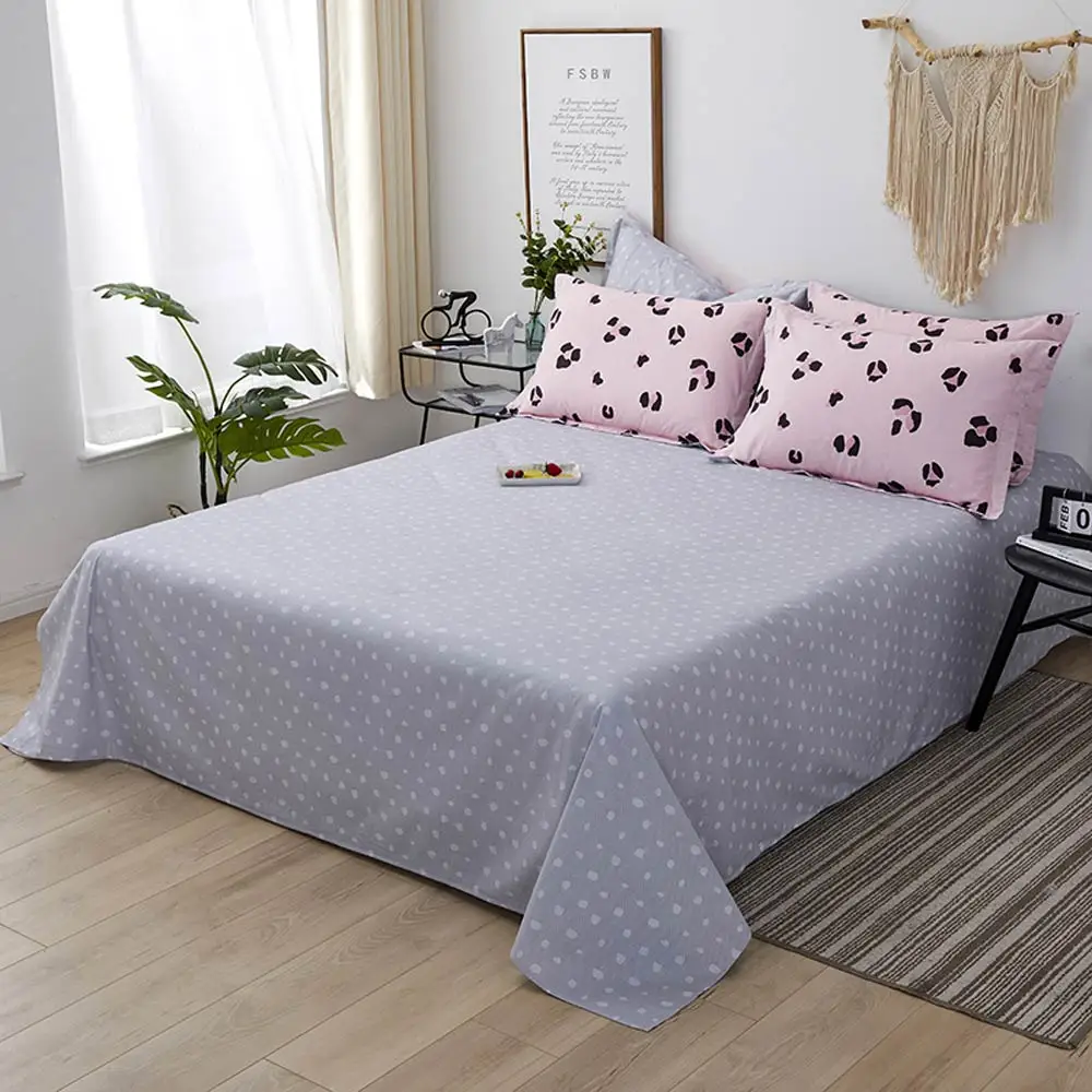 2023702 flat sheet Svetanya, 100 хлопок, простыни с принтом, простыни для постельного белья, односпальные, полные, королевские, королевские размеры - Цвет: 2023702 flat sheet