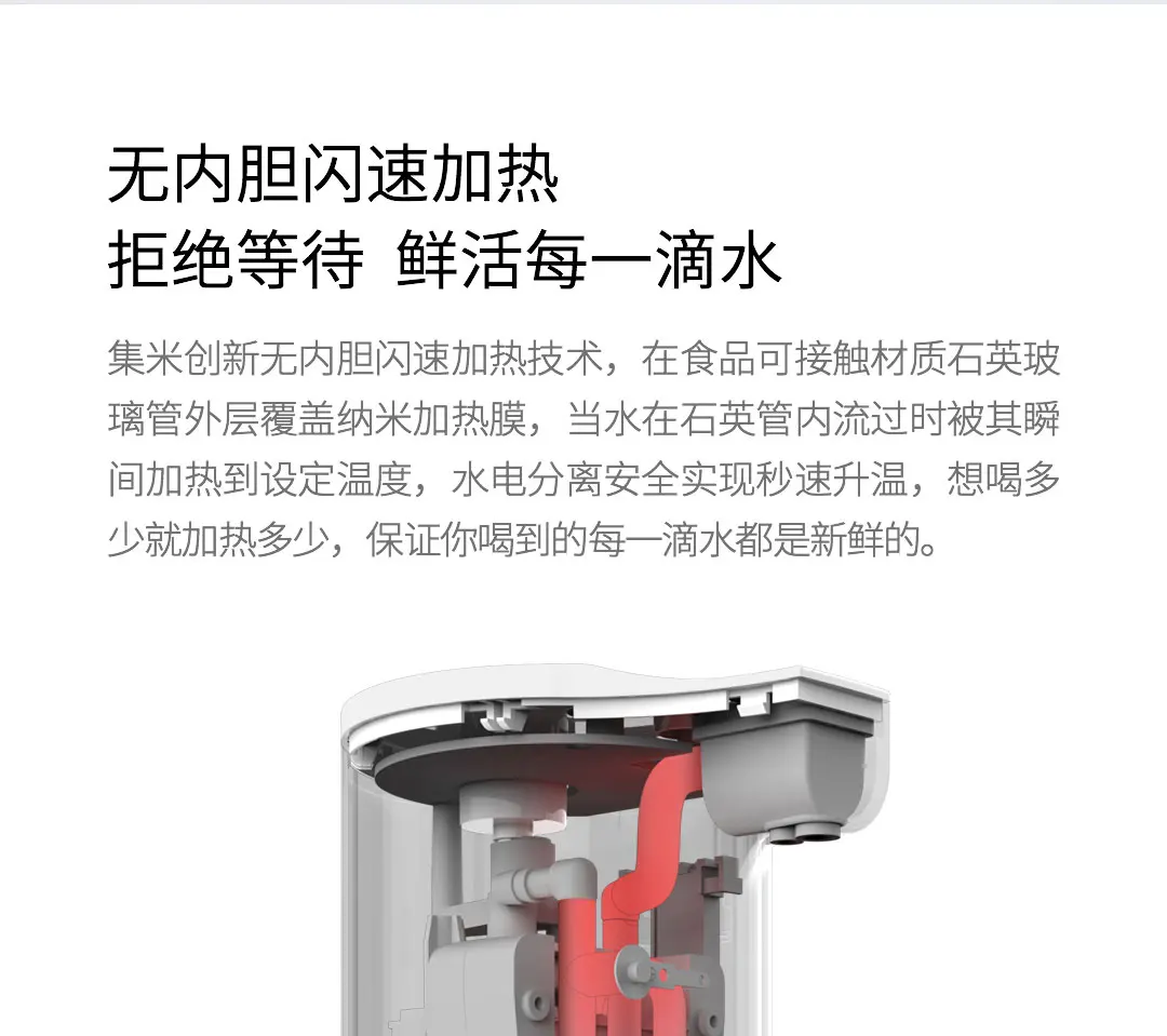 Новейший xiaomi mijia youpin Jimmy Elephant M1 мгновенный портативный белый диспенсер для воды три секунды горячей воды