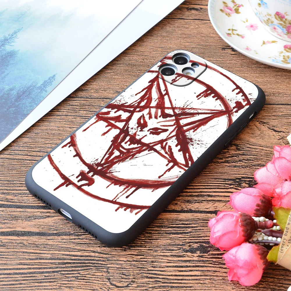 

For iPhone Pentagram Print Soft Matt Apple iPhone Case