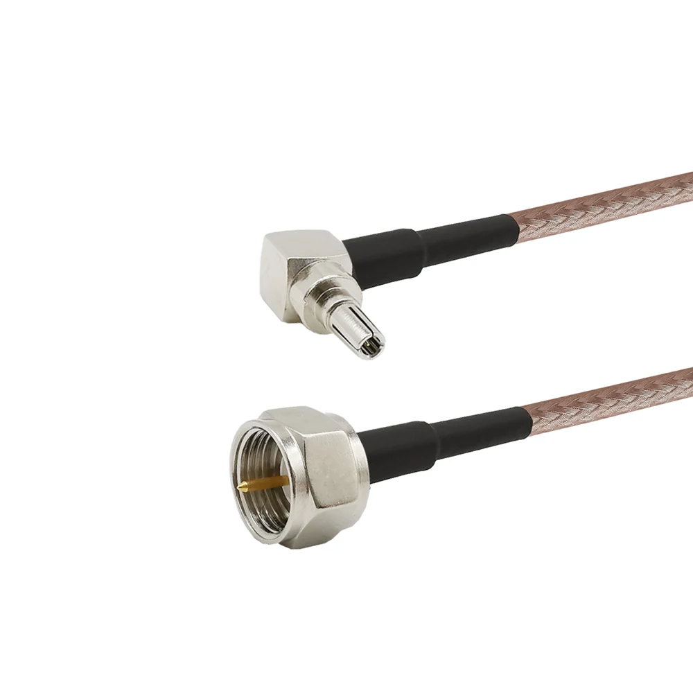 F образный радиочастотный штекер с разъемом типа и штекером CRC9 прямоугольным