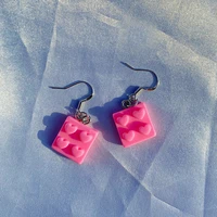 2000s jewelry pink peach heart dangle earrings for women egirl aesthetic ins harajuku y2k fashion earrings friends gifts vintage