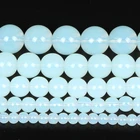 Опаловые стеклянные бусины из натурального камня, круглые бусины россыпью для изготовления ювелирных изделий своими руками, браслетов, ожерелий, серег, бусины 4681012 мм