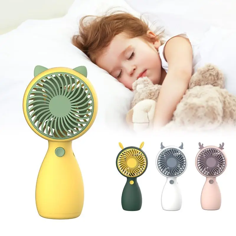 

New Handheld Small Fan Cute Portable Lanyard Mini Desktop Student Usb Charging 4 Colors Fan 2021 Summer Fashion Hot Sale Fan