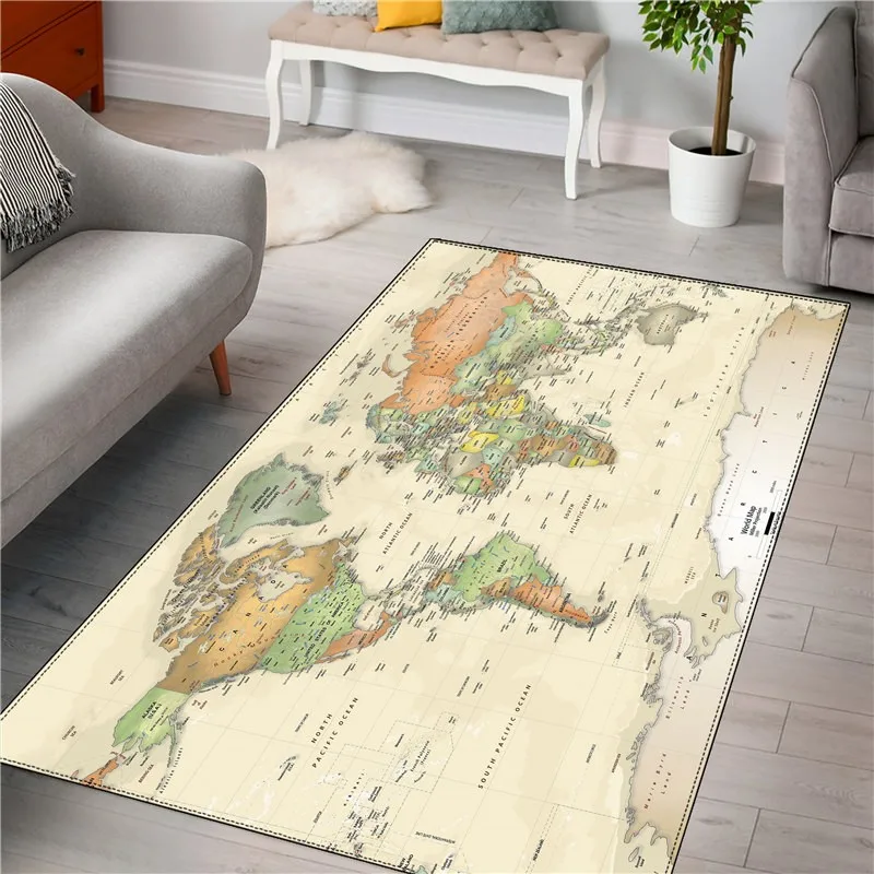 

Ковер с рисунком карты Рождественский подарок ковер Домашняя мода ванная комната/спальня/кухня/столовая Прямая поставка