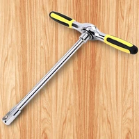 12inch labor saving ratchet wrench accessories detachable repair tool t shape practical home extension durable two way portable