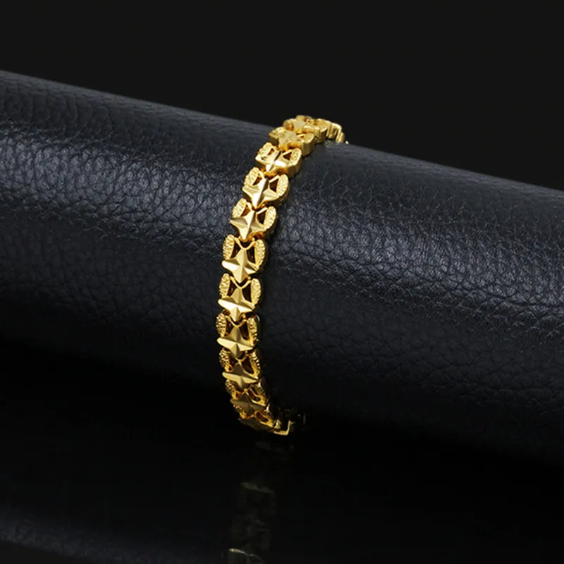 Простой крючок модные золотые браслеты с крестом и звездами для женщин набор